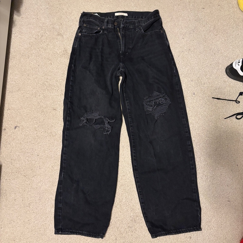 Levi's Women's Black Relaxed Jeans